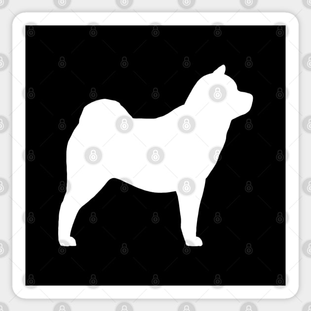 Smooth Chow Chow Silhouette Sticker by Coffee Squirrel